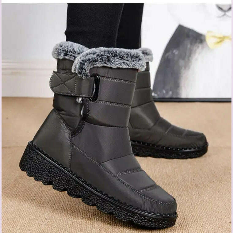 Boots Woman Snow Fashion Woman Shoes Platform Shoes Women New Mid Women's High Boots 2025 Trend Botas Mujer Winter Boots Women