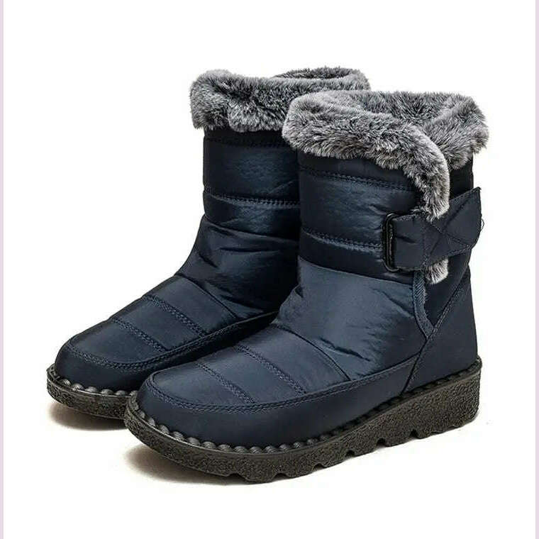 Boots Woman Snow Fashion Woman Shoes Platform Shoes Women New Mid Women's High Boots 2025 Trend Botas Mujer Winter Boots Women