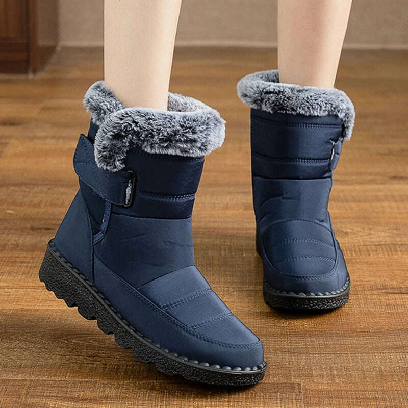 Boots Woman Snow Fashion Woman Shoes Platform Shoes Women New Mid Women's High Boots 2025 Trend Botas Mujer Winter Boots Women