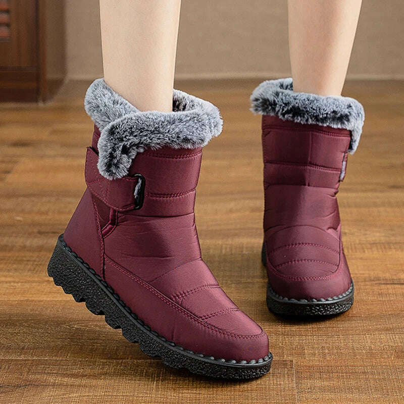 Boots Woman Snow Fashion Woman Shoes Platform Shoes Women New Mid Women's High Boots 2025 Trend Botas Mujer Winter Boots Women
