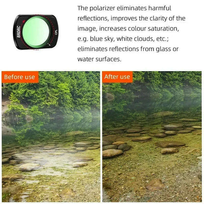 BRDRC UV ND Lens Filter Kit for DJI OSMO Pocket 3 Handheld Gimbal Camera ND8 ND16 Filters Adjustable CPL Accessories