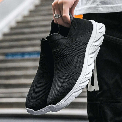 Breathable Men Casual Shoes Lightweight Male Vulcanized Shoes Outdoor Platform Men's Loafers Soft Mesh Flats Non-slip Sneakers