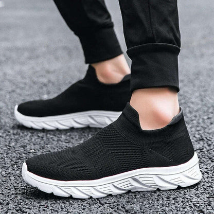 Breathable Men Casual Shoes Lightweight Male Vulcanized Shoes Outdoor Platform Men's Loafers Soft Mesh Flats Non-slip Sneakers