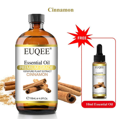 Buy 118ml Essential Oil Get 10ml Free 100% Pure and Natural Essential Oil with Dropper for Aromatherapy Diffuser Massage DIY