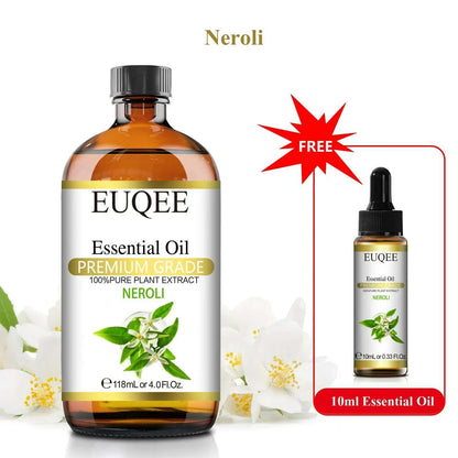 Buy 118ml Essential Oil Get 10ml Free 100% Pure and Natural Essential Oil with Dropper for Aromatherapy Diffuser Massage DIY