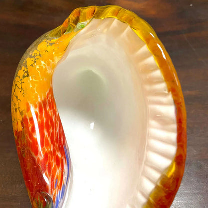 Christmas Gift Hand Blown Glass Seashell Conch Figurines Sculpture Fish Tank Table Decor Ocean Multicolor Nautical