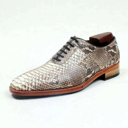 cie Handmade Goodyear Welted Python Leather Men Shoe Breathable Leather Bottom Outsole