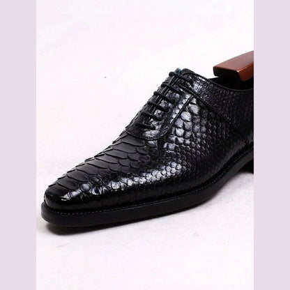 cie Handmade Goodyear Welted Python Leather Men Shoe Breathable Leather Bottom Outsole