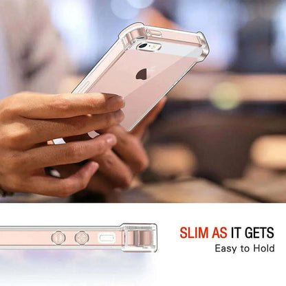 Clear Case For iPhone 5 5s SE 2016 SE 2022 Thick Shockproof Soft Silicone Phone Cover for iPhone 14 Pro 13 12 11 X XS Max 6 7 8