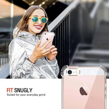 Clear Case For iPhone 5 5s SE 2016 SE 2022 Thick Shockproof Soft Silicone Phone Cover for iPhone 14 Pro 13 12 11 X XS Max 6 7 8