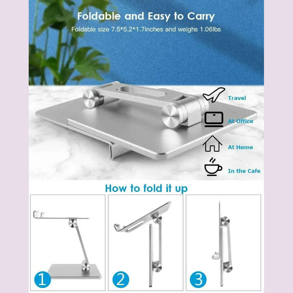 CMAOS Aluminium Alloy Phone Holder Stand Mobile Smartphone Support Tablet Desk Portable Metal Cell Phone Holder for iPhone iPad