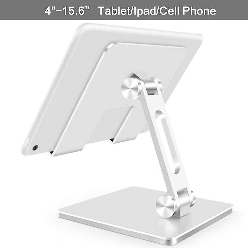 CMAOS Aluminium Alloy Phone Holder Stand Mobile Smartphone Support Tablet Desk Portable Metal Cell Phone Holder for iPhone iPad