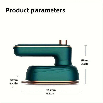 compact handheld steam iron -180 ° rotation, foldable design - convenient for travel and quick makeup repair - ultimate clothing