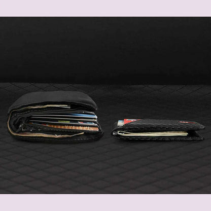DIENQI Carbon Fiber Rfid Slim Card Luxury Wallet Money Bag Men's Wallet Bifold Billfold