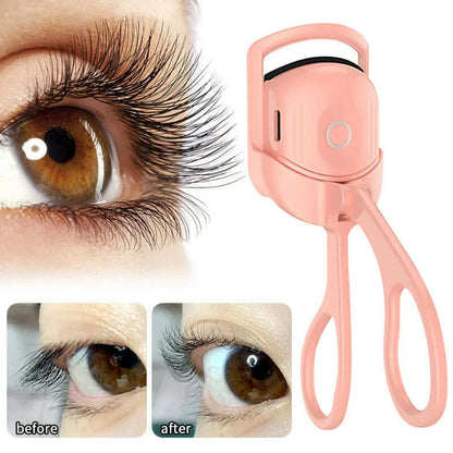 Electric Heated Eyelash Curler Professional Electric Temperature Control Charging Lasting Eyelash Curler Portable Lash Makeup