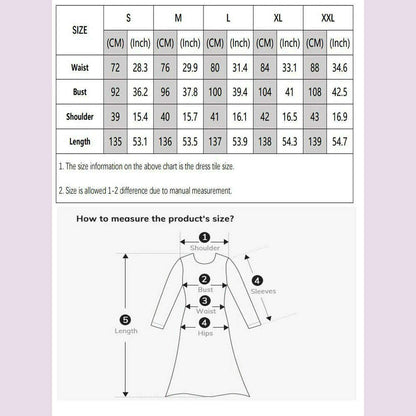 Elegant Women Long Sleeve Maxi Dress Fall Fashion Boho Floral Jacquard Muslim Dress Ladies Vintage Party Clothes