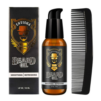 ENVISHA Growth Natural Beard Oil Thicker More For Men Treatment Beard Care Hair Loss  Conditioner Fast Enhancer Maintenance