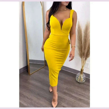 Evening Dresses for Women 2024 Sexy Woman Clothing Backless Deep V Bow Elastic Split Fashion Elegant Hip Wrap Midi Bodycon Dress