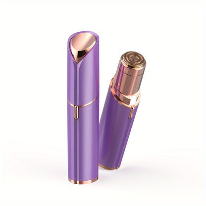 [Painless Facial Hair Remover] Conduroma Women's Painless Facial Hair Remover | Cordless, AA Battery-Powered (Not Included), Elegant Metallic Finish - for Face, Upper Lip, Chin, Bikini Line - Travel-Friendly, Sleek Design, Sm