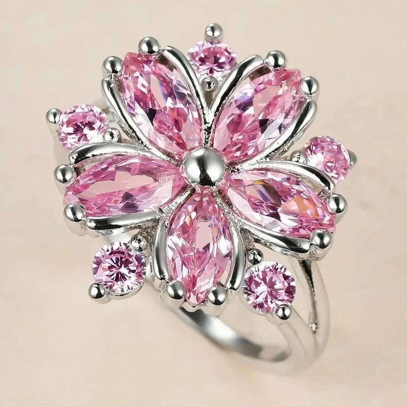 Fashion Square Shape Champagne Big Crystal Designer Hyperbole  Ring for Women Engagement Wedding Stone Rings Whole Sale