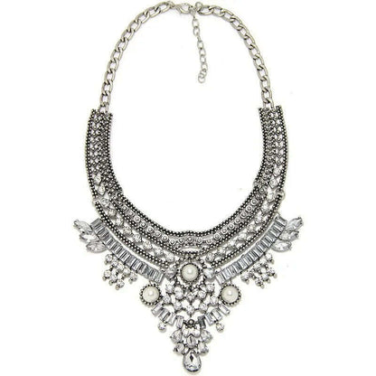 Fashion Vintage Large Collar Choker Necklace Women Long Maxi Chunky Big Bib Indian Statement Necklace Jewelry Accessories Woman