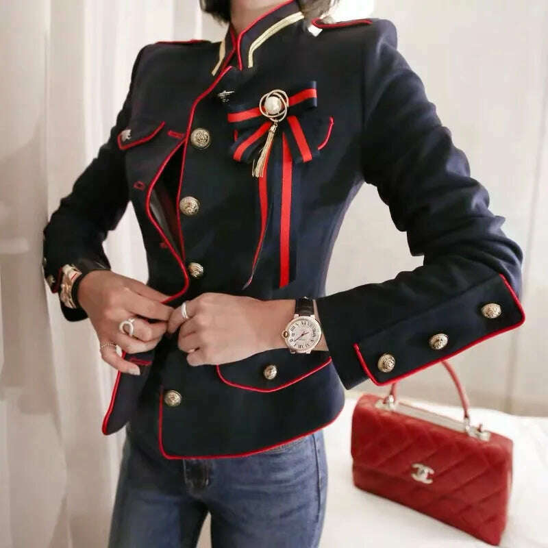 Fashion Women OL Korean Vintage Coat Button Suit Comfortable High Quality Outerwear Female Cute Work Style Jacket Streetwear
