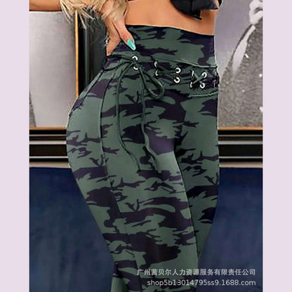 Fashion Women Pants New Corn Strap Tight Trousers for Women