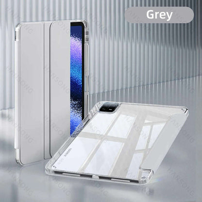 For Mi Pad Case for Xiaomi Mi Pad 5 & 5 Pro 11 inch HD Transparent Case for Mi Pad 6 & 6 Pro 11 inch with Awake / Sleep Cover