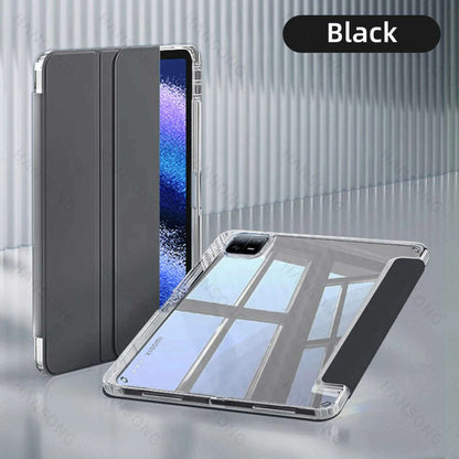 For Mi Pad Case for Xiaomi Mi Pad 5 & 5 Pro 11 inch HD Transparent Case for Mi Pad 6 & 6 Pro 11 inch with Awake / Sleep Cover