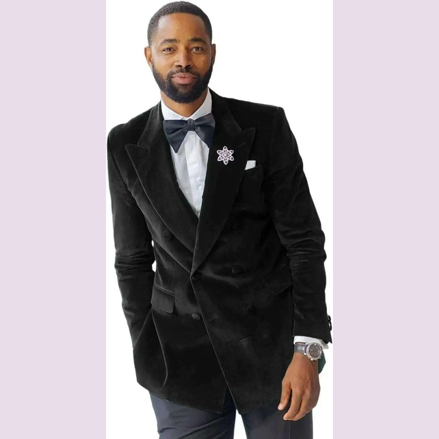 Green Velvet Smoking Suit Jacket for Men Suit 2024 Slim Fit Peak Lapel Custom Wedding Tuxedo Blazer 1 Pc African Fashion Coat