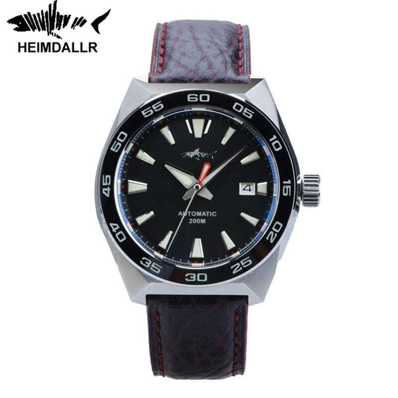 Heimdallr Monster Diver men Watch Frost Blue Dial Sapphire Crystal NH35 Automatic Mechanical 200m Waterproof Full Luminous Watch