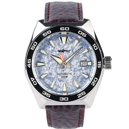 Heimdallr Monster Diver men Watch Frost Blue Dial Sapphire Crystal NH35 Automatic Mechanical 200m Waterproof Full Luminous Watch