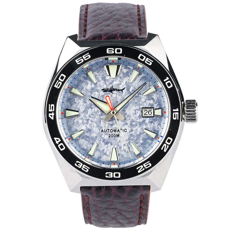 Heimdallr Monster Diver men Watch Frost Blue Dial Sapphire Crystal NH35 Automatic Mechanical 200m Waterproof Full Luminous Watch