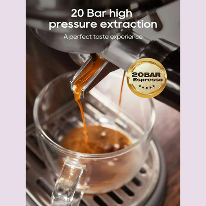 HiBREW 20Bar Semi Automatic Espresso Coffee Machine Temperature Adjustable Cold/Hot Super Slim Coffee Maker Cappuccino H10B