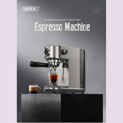 HiBREW 20Bar Semi Automatic Espresso Coffee Machine Temperature Adjustable Cold/Hot Super Slim Coffee Maker Cappuccino H10B
