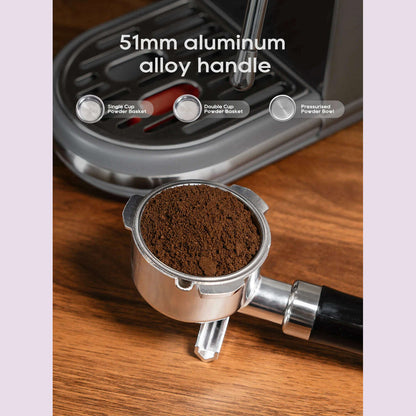 HiBREW 20Bar Semi Automatic Espresso Coffee Machine Temperature Adjustable Cold/Hot Super Slim Coffee Maker Cappuccino H10B