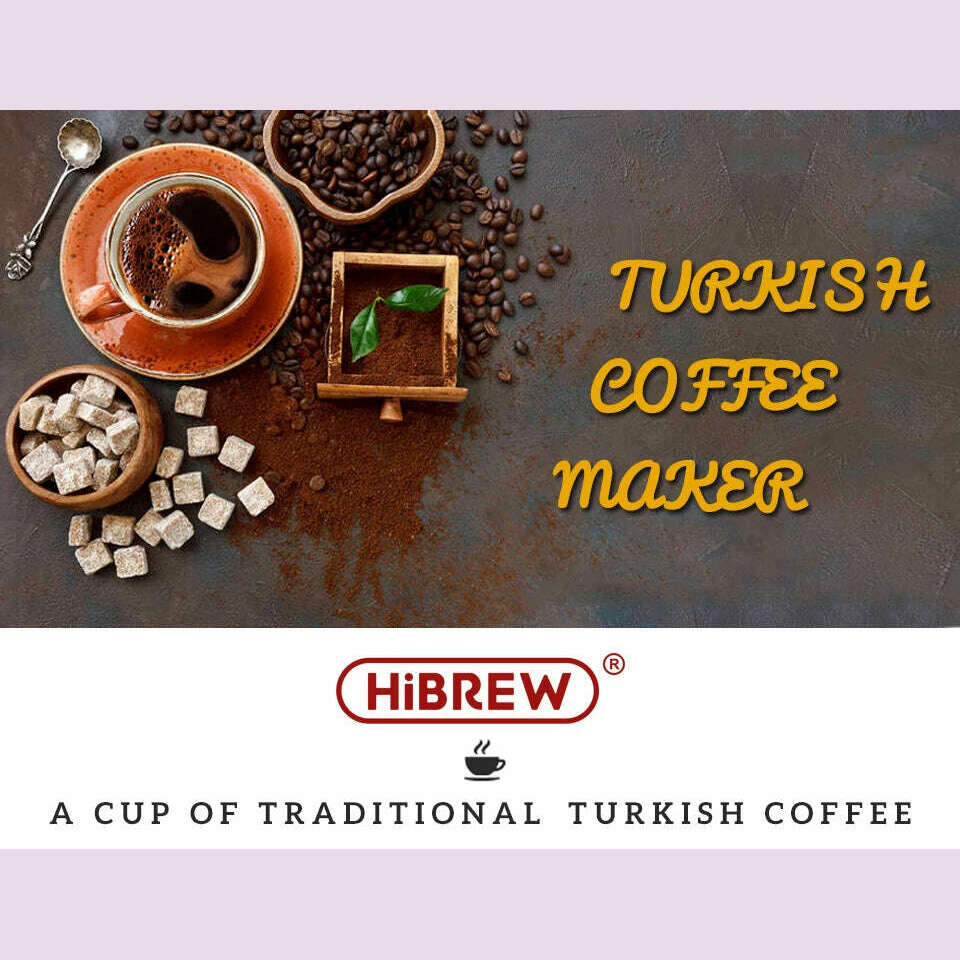 HiBREW Automatic Turkish Coffee Machine Electric Pot  AC 220~240V  Ground Coffee Maker H9