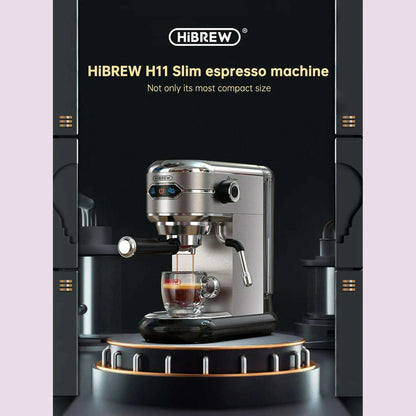 HiBREW Coffee Maker Cafetera 20 Bar Inox Semi Automatic Super Slim ESE POD & Powder Espresso Machine Hot Water H11