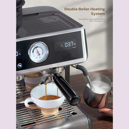 HiBREW Dual Boiler System Barista Pro 20Bar Bean to Espresso Cafetera Coffee Machine with Full Kit for Cafe Hotel Restaurant H7A