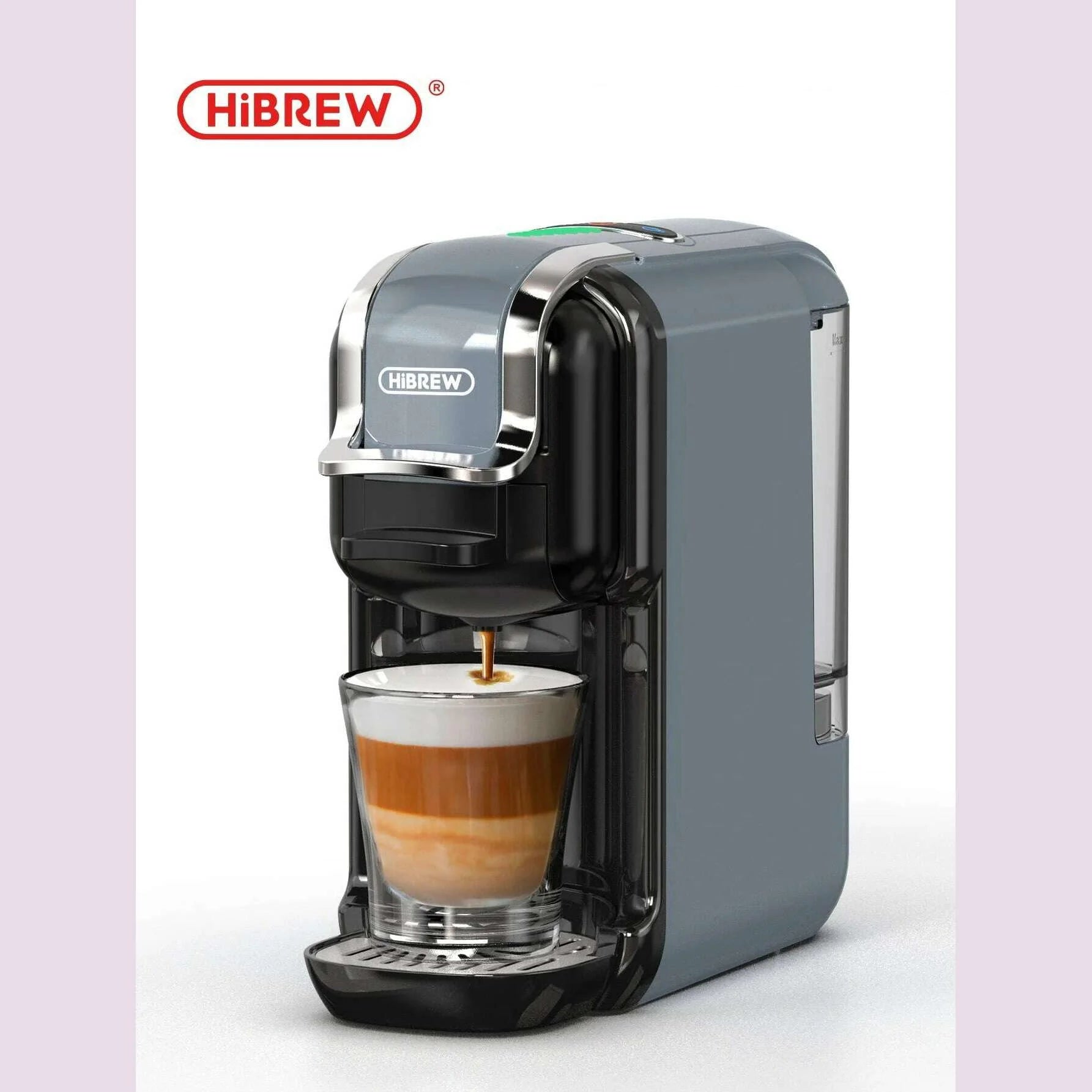 HiBREW Multiple Capsule Coffee Machine, Hot/Cold Dolce Gusto Milk Nespresso Capsule ESE Pod Ground Coffee Cafeteria 19Bar 5 in 1