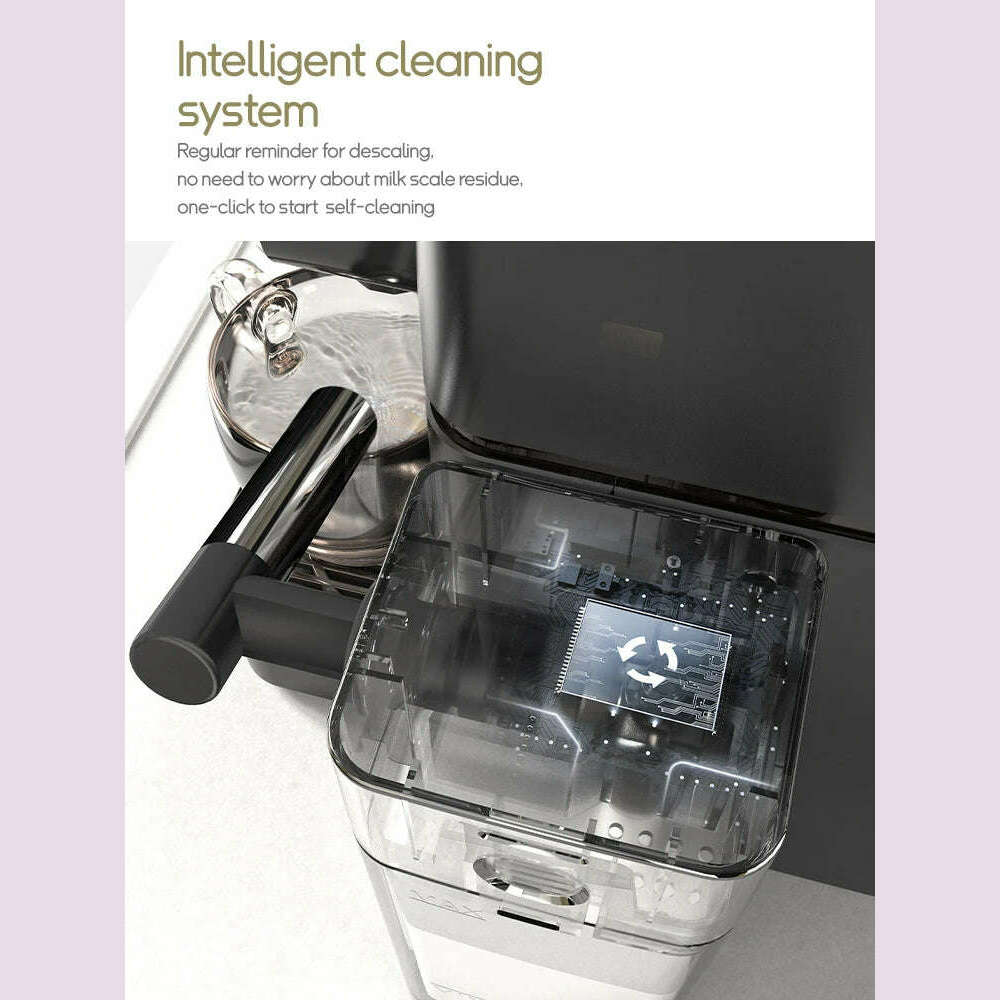 HiBREW Nes Capsule Coffee Machine Automatic Frothed Milk Cappuccino and Latte Espresso Coffee Maker H15