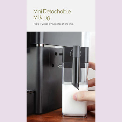 HiBREW Nes Capsule Coffee Machine Automatic Frothed Milk Cappuccino and Latte Espresso Coffee Maker H15