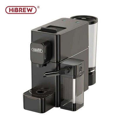 HiBREW Nes Capsule Coffee Machine Automatic Frothed Milk Cappuccino and Latte Espresso Coffee Maker H15