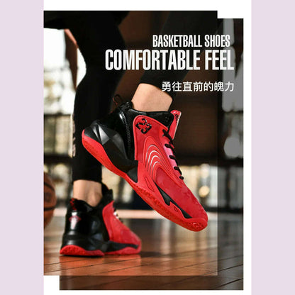High quality casual sport shoe for men new 2025 size 36 44 45 comfortable outdoor running basketball Sneakers shoe black red