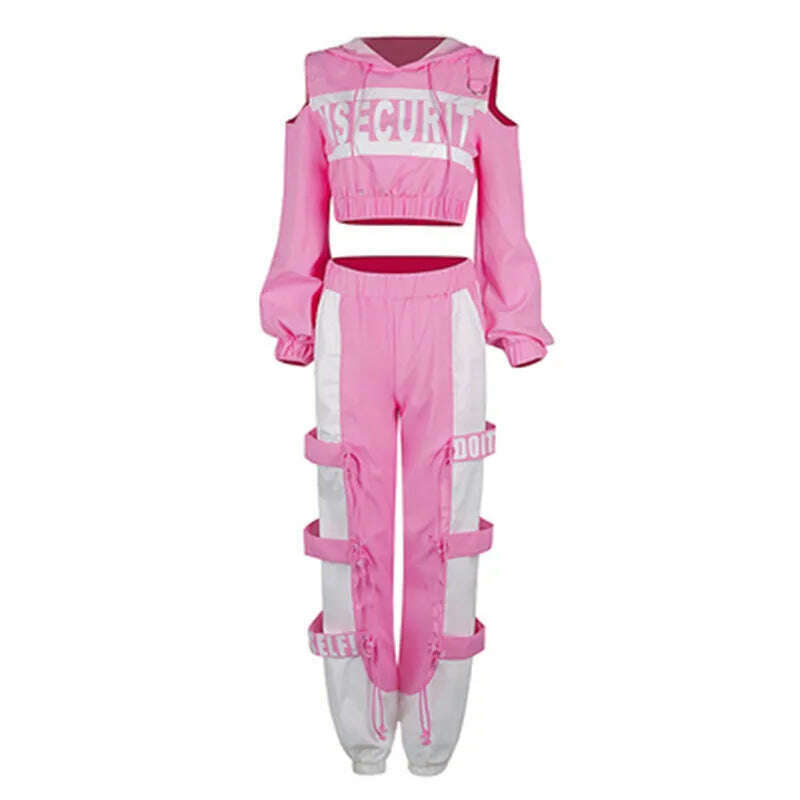 Hip Hop Dance Clothes For Adult Jazz Dance Wear Pink Dancer Outfit Designer Clothes Stage Costume Sexy DJ DS Clothing