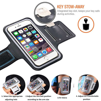 Hot 4-6.5 InchWaterproof Arms Running Bags Men Women Armbands Touch Screen Cell Phone Holder Band Phone Case Sports Accessories