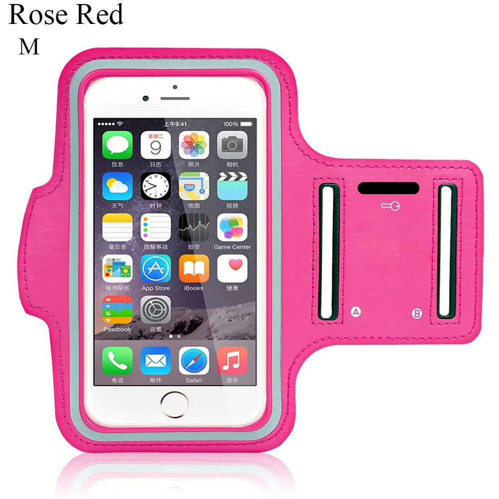 Hot 4-6.5 InchWaterproof Arms Running Bags Men Women Armbands Touch Screen Cell Phone Holder Band Phone Case Sports Accessories