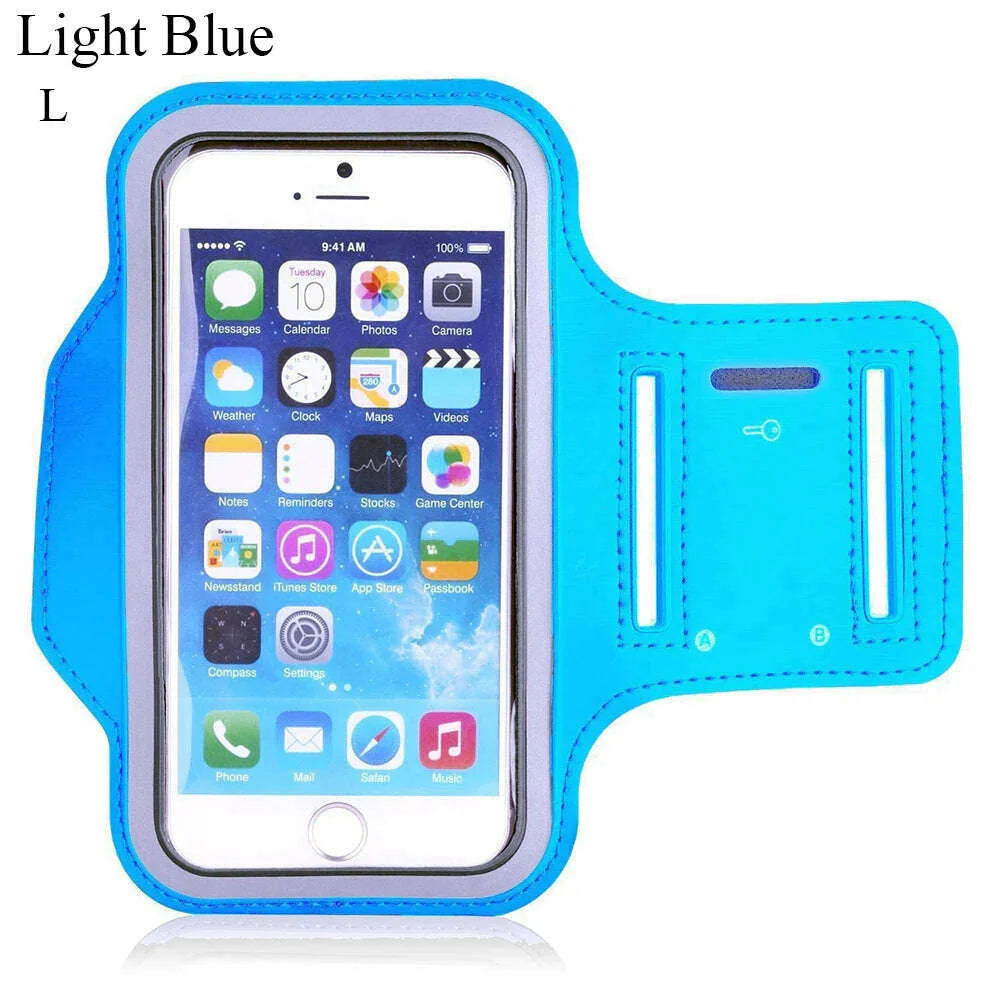 Hot 4-6.5 InchWaterproof Arms Running Bags Men Women Armbands Touch Screen Cell Phone Holder Band Phone Case Sports Accessories