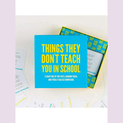 Hygge Games Things They Don't Teach You in School Party Trivia Game Christmas Halloween Thanksgiving gifts