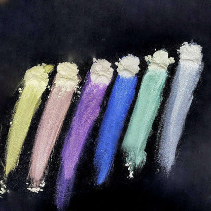 Ice Muscle Aurora Neon Glitter Mirror Nail Powder Pigment Pearl Nail Art Glitter Dust Chrome Aurora Blue Manicure Holographic